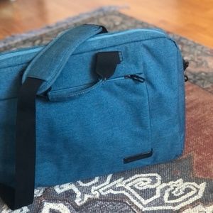 Brinch Teal Laptop Computer Shoulder Bag